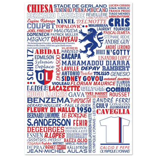 Affiche Olympique Lyonnais (sur papier)