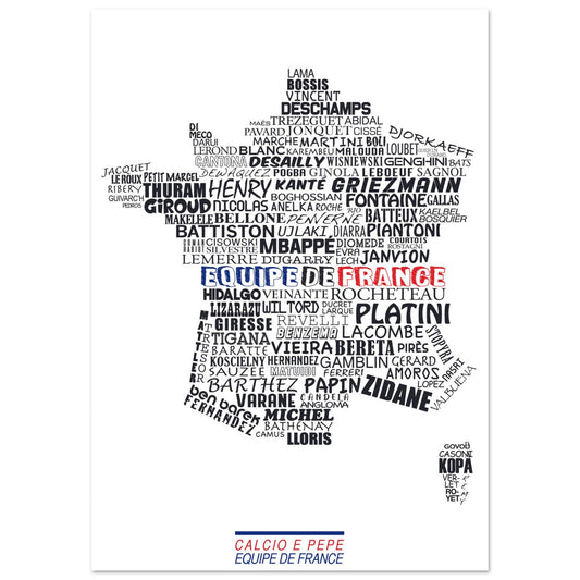 Affiche Equipe de France (sur papier)