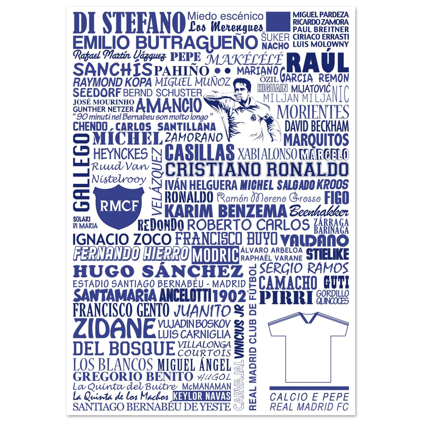 Affiche Real Madrid (sur papier)
