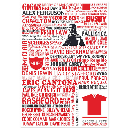 Affiche Manchester United (sur papier)