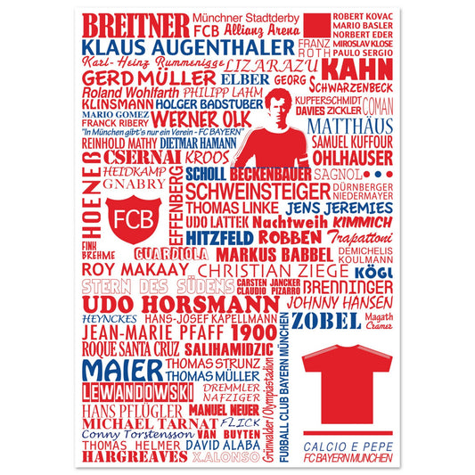 Affiche FC Bayern München (sur papier)