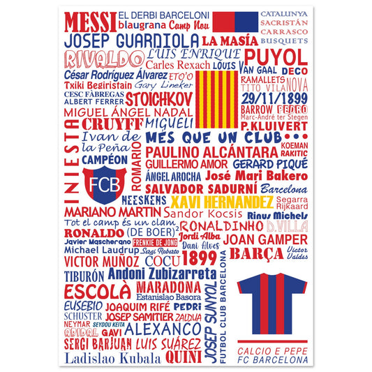 Affiche FC Barcelone (sur papier)